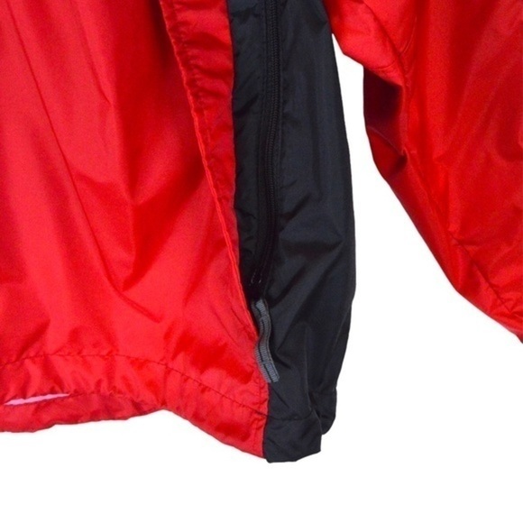 Men’s Columbia Packable Lightweight Windbreaker Jacket, Red/Black - Size XL - Picture 7 of 13